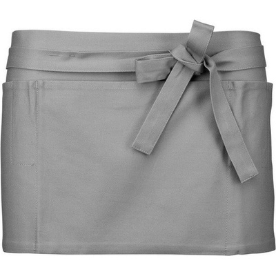 KARIBAN Zástěra Barman Bistro Style uni světle šedá