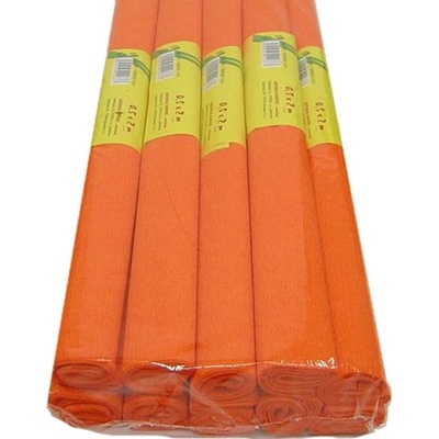 Krepový papír 50x200cm oranžový