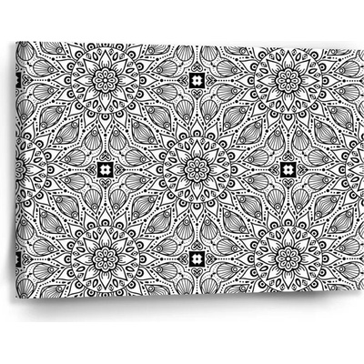 Sablio Obraz Biele mehendi - 90x60 cm