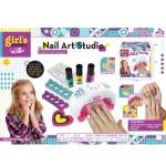 Fisher Price Nail Painting Kit for Kids 5+ Accessories 8 pcs. + Interactive Dryer + Varnishes + Rhinestones for decorating