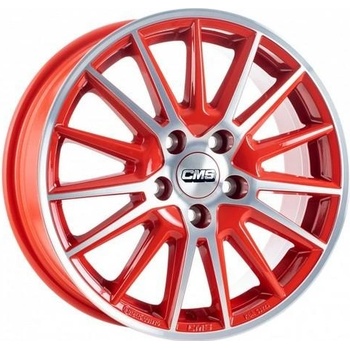 CMS C23 6x15 4x100 ET31 red polished