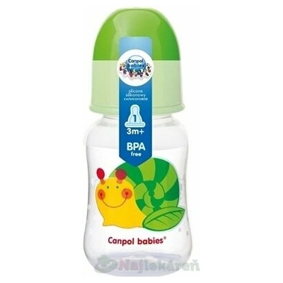 Canpol babies tvarovaná kojenecká láhev 125 ml