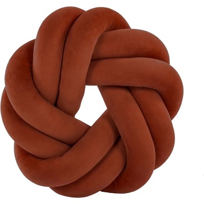 Tiseco Home Studio Декоративна възглавница ø 30 cm Knot - Tiseco Home Studio (3550LEATHERBROWN)
