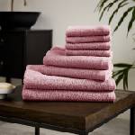 Catherine Lansfield Хавлиена кърпа Catherine Lansfield Quick Dry Cotton 8 Piece Towel Set - Pink