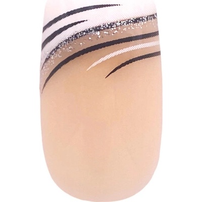 Divine cosmetics BN9 Umelé nechty dekorované 24 ks
