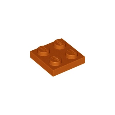 Lego 3022 Dark Orange Plate 2 x 2