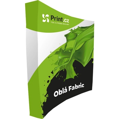 Print.cz Pop Up textilní stěna Fabric oblá s tiskem 3 x 5 352 x 225 cm