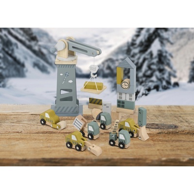 Label Label kostky Staveniště