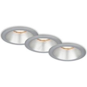 Briloner 7042-034-К-кт 3x Лампа за вграждане в баня 1xGU10/9W/230V сребрист (BL1861)