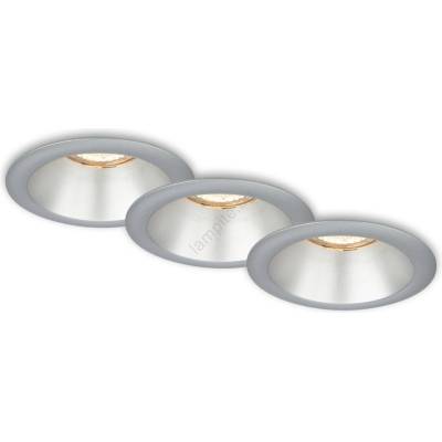 Briloner 7042-034-К-кт 3x Лампа за вграждане в баня 1xGU10/9W/230V сребрист (BL1861)