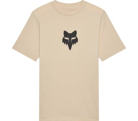 Fox Yth Fox Head Ss Tee Tan