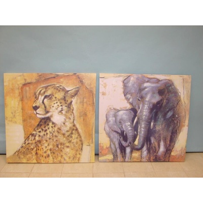 Obraz "ANIMALS MIX" 90x90x4/2dr.