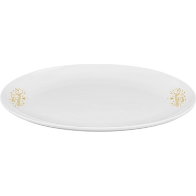 Servírovací tanier oválny 26 cm Premium Platinum Line Merry Christmas