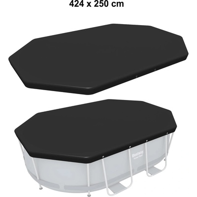 Bestway Krycí plachta na bazén Power Steel 4,27 x 2,5 x 1 m 58425