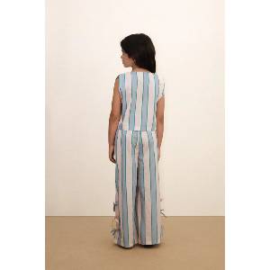Tinycottons Детска памучна риза RETRO STRIPES BOWS VEST (SS26.278)