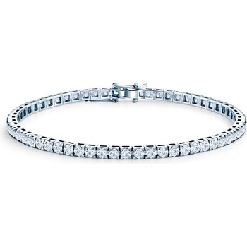 SAVICKI Тенис гривна Luminy 3, 0 мм: бяло злато, бели сапфири