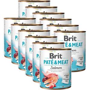 Brit Консерва Brit Paté & Meat Salmon, 12 x 800 г