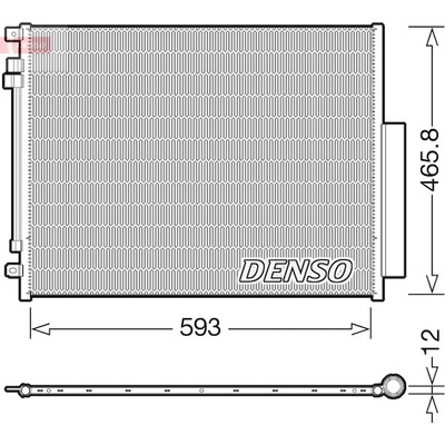 Kondenzátor, klimatizace DENSO DCN01005 DE DCN01005