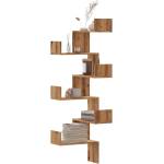 vidaXL Стенен ъглов рафт дъб артизан 45x45x147 см инженерно дърво (852644)
