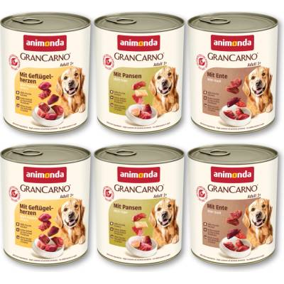 Animonda GranCarno Original Adult mix 3 3 druhy 6 x 800 g