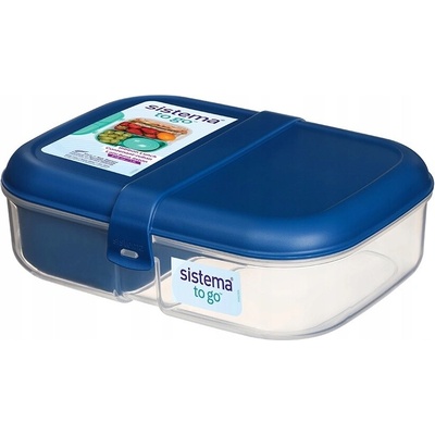 Sistema Raňajkový Box Obedár Nádoba Ribbon Lunch 1100ml tmavomodrý