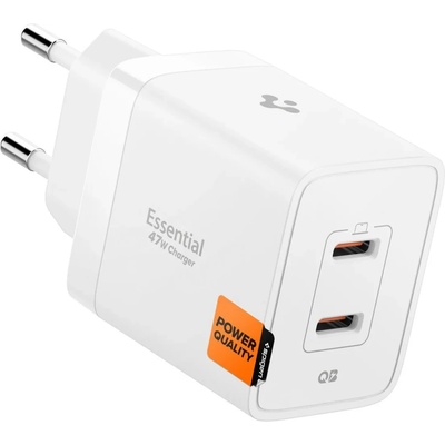 Spigen Essential 47W зарядно за контакт EE472EU, бяло (ACH08707)