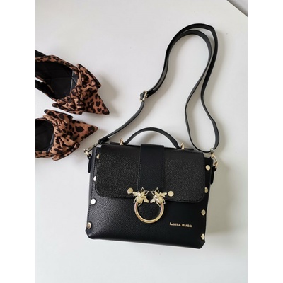 Laura Biaggi Elegantná čierna crossbody