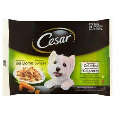 Cesar Delizie del Giorno v želé mix 4 × 100 g