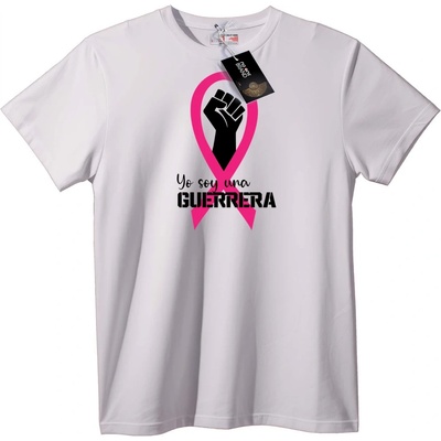 NOONEBRAND Тениска Войник с розова панделка - L, White