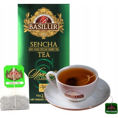 Basilur Zelený Čaj Sencha v sáčcích 25 x 1,5 g