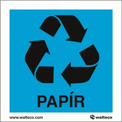 Walteco Recyklace - papír, 92x92mm, samolepka Množství: 5 ks , 20786BP1