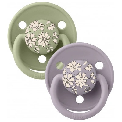 Bibs Liberty De Lux cumlíky zo silikón 2ks Fossil Grey / Sage