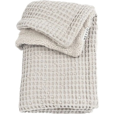 Meyco Deka Waffle Teddy fleece Greige