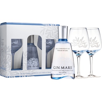 GIN MARE 42,7% 0,7 l (darčekové balenie s 2 pohármi)
