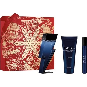 Carolina Herrera Bad Boy Cobalt Комплект (EDP 100ml + SG 100ml + EDP 10ml) за Мъже