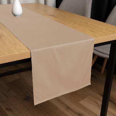 Biante Bavlnený saténový behúň ST-017 Béžový 35x160 cm