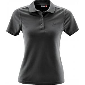 Maier Sports Дамска поло тениска Maier Sports Women's Ulrike Polo shirt - Black - размер 44 (EU) (116-5504-0116)
