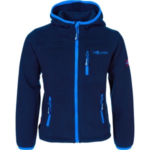 TROLLKIDS Детско софтшел яке Trollkids Kid's Stavanger Jacket Fleece jacket - Navy / Light Blue - размер 122 (EU) (703-3031-1121)