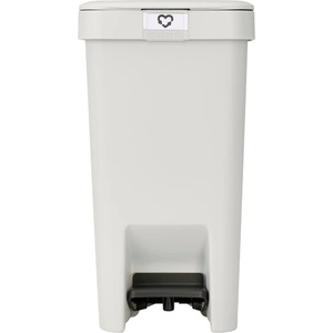 Brabantia Кош за смет с педал Brabantia StepUp 10L, Light Grey (1008477) - azo