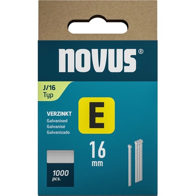 NOVUS klince typ E, J/16 mm, 1000 ks