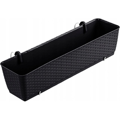 Prosperplast Květináč plast šedý 59 x 15,4 x 14,2 cm