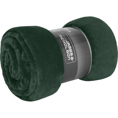 James&Nicholson Fleece deka z mikrovlákna JN1907 Dark Grey Solid 180x130