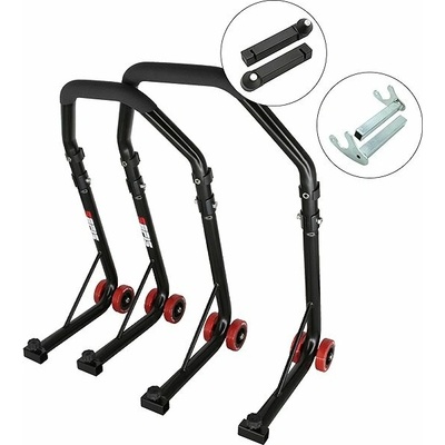 Sefis D18 moto stojan přední a zadní set přední stojan : Trn - zadní stojan : Hák