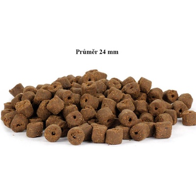 Krmiva Hulín Pelety s Lososem lisované za studena 24 mm 2,5 kg