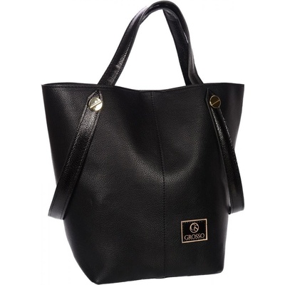 Grosso shopper dámska kabelka S683 čierna