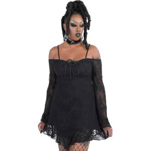 KILLSTAR дамска рокля KILLSTAR - Aster Lace - Черен - KSRA003312