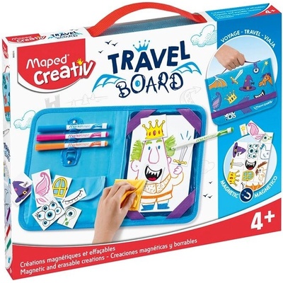 MAPED Cestovní/výtvarný kufřík MAPED Creativ Travel Board s magnetickou tabulí