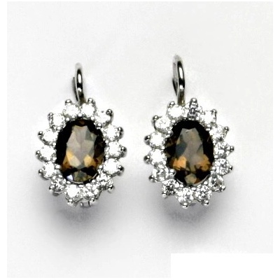 Čištín 105292222 čiré zirkony Kate přírodní záhněda NK 1507