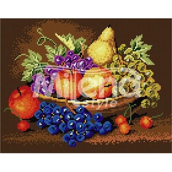 Milena Style Натюрморт с плодове - гоблен със схема конци Ariadna 1: 4