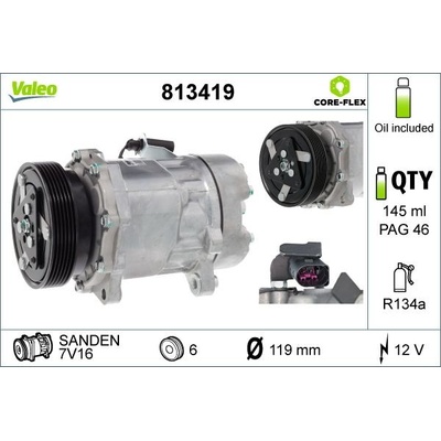 Kompresor, klimatizace VALEO 813419